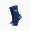 Jack Russell Navy Blue Embroidered Wool Socks additional 2