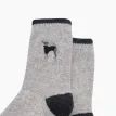 Greyhound Grey Embroidered Wool Socks additional 3