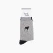 Greyhound Grey Embroidered Wool Socks additional 4