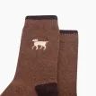 Golden Labrador Brown Embroidered Wool Socks additional 3