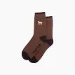 Golden Labrador Brown Embroidered Wool Socks additional 1