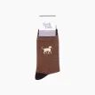 Golden Labrador Brown Embroidered Wool Socks additional 4