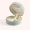 Powder Swooping Swallows Round Velvet Jewellery Box additional 2