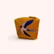 Powder Swallow Embroidered Velvet Mini Pouch additional 1