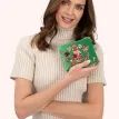 Powder Cosy Fox Velvet Embroidered Mini Pouch additional 2