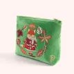 Powder Cosy Fox Velvet Embroidered Mini Pouch additional 1