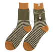 Mr Sparrow Stag Winter Wool Socks Olive additional 1