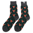 Mr Sparrow Highland Cows Winter Wool Socks Green additional 1