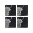 Selbrae House Highland Cow Slate Coasters - Set of 4 additional 1