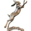 Richard Cooper Medium Hare Boxing Bronze Sculpture additional 1