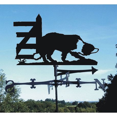 Working Collie Dog Metal Weathervane