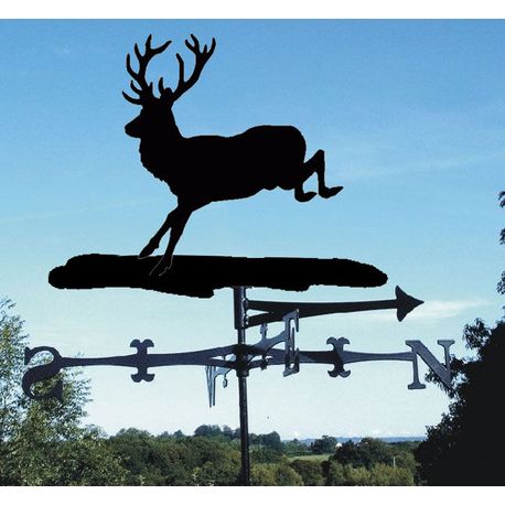 Leaping Stag Metal Weathervane