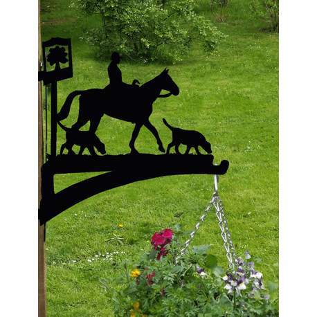 Charlie Horse &amp; Hound Hanging Basket Bracket