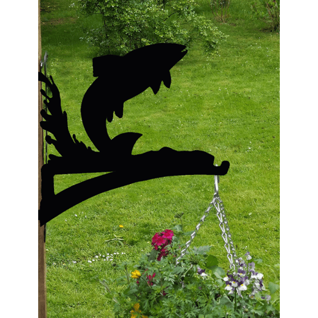 Splash Leaping Fish Hanging Basket Bracket