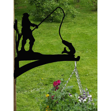 "Big Fish" Fisherman Hanging Basket Bracket