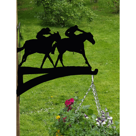 Horse Racing Hanging Basket Bracket