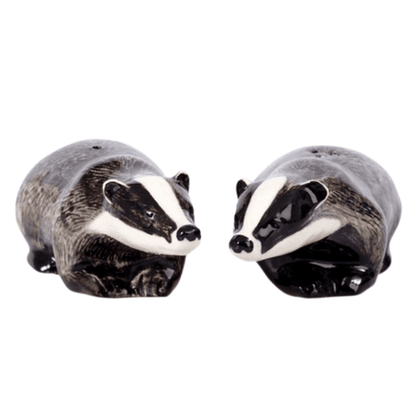 Quail Ceramics Badger Salt and Pepper Set