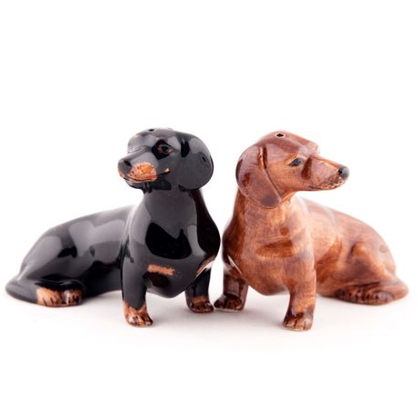 Quail Ceramics Dachshund Salt and Pepper Set