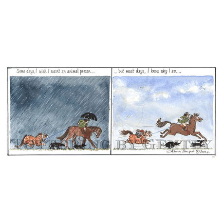 Tottering by Gently - An Animal Person Print