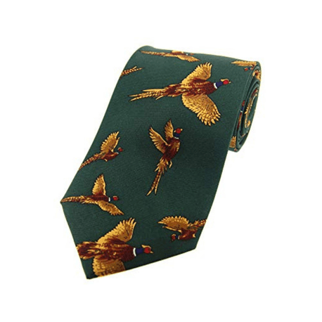 Soprano Green Pheasant Silk Country Tie