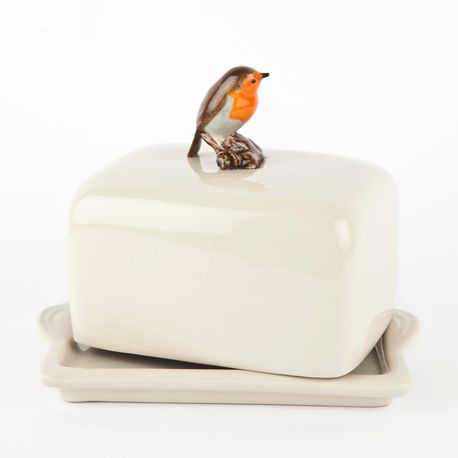 Quail Ceramics Robin Butter Dish