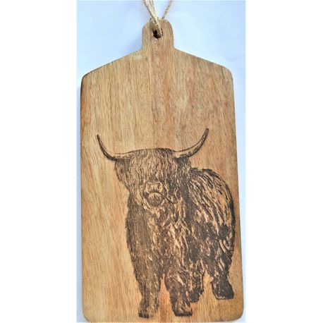 Highland Cow Engraved Wooden Serving/Cheese Board