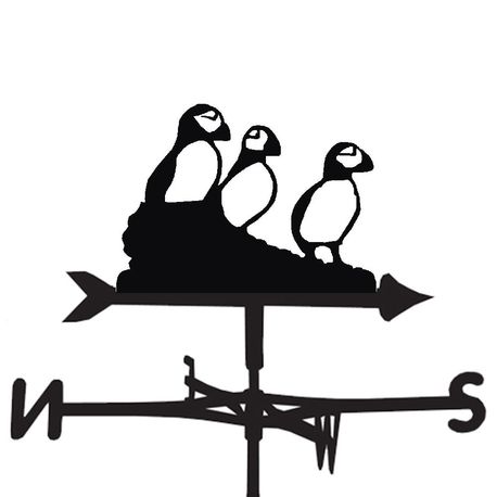 Puffins Metal Weathervane