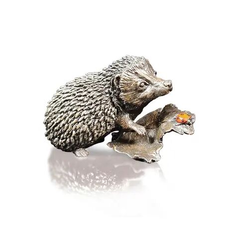 Richard Cooper Limited Edition Hedgehog with Ladybird Bronze Sculpture