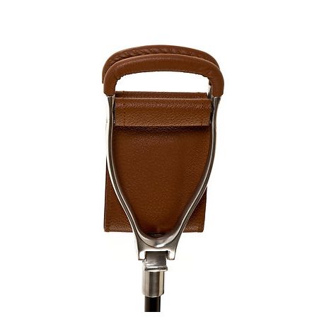 Adjustable Height Shooting Stick with Leather Seat