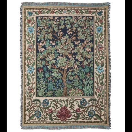 Hines of Oxford Tree of Life Tapestry Throw