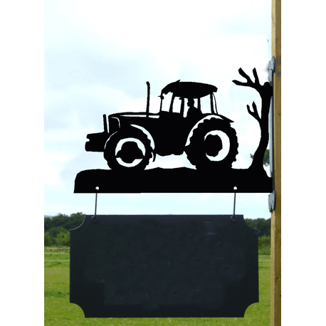Personalised 'Big Green' Tractor Hanging House Name Sign