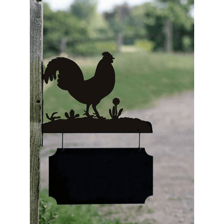 Buy Personalised Cockerel Hanging House Name Sign only £85.00
