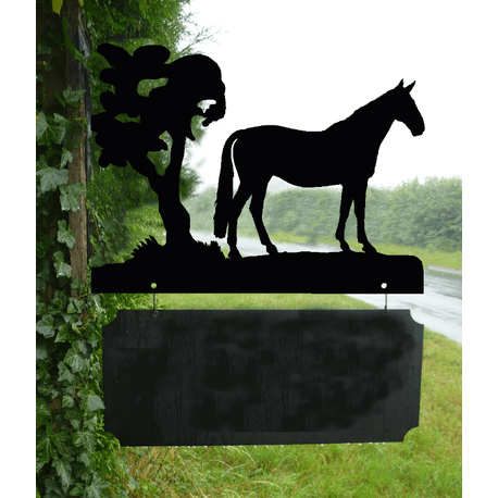 Personalised Standing Horse 'George' Hanging House Name Sign