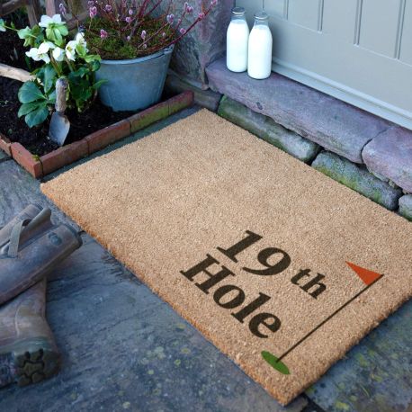 Extra Large 19th Hole Flag Doormat - 90cm x 60cm