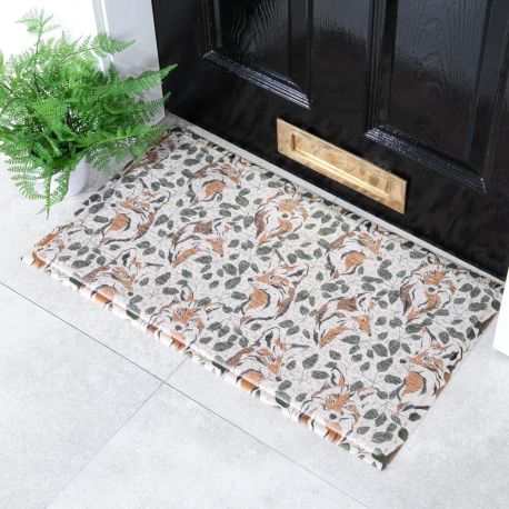 Fox Leaf Recycled PVC Doormat - 70cm x 40cm