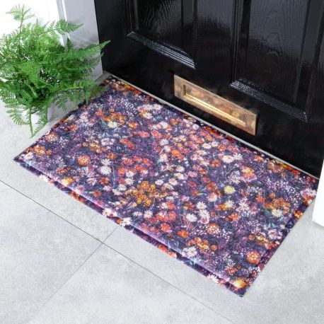Pink Hydrangea Recycled PVC Doormat - 70cm x 40cm