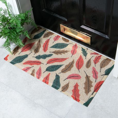 Autumn Leaves Recycled PVC Doormat - 70cm x 40cm