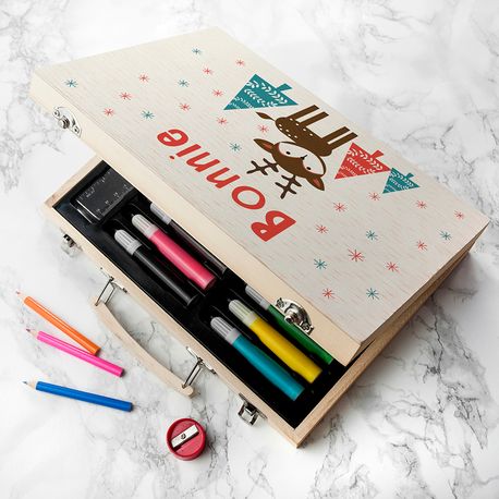 Personalised Kid's Deer Colouring Set