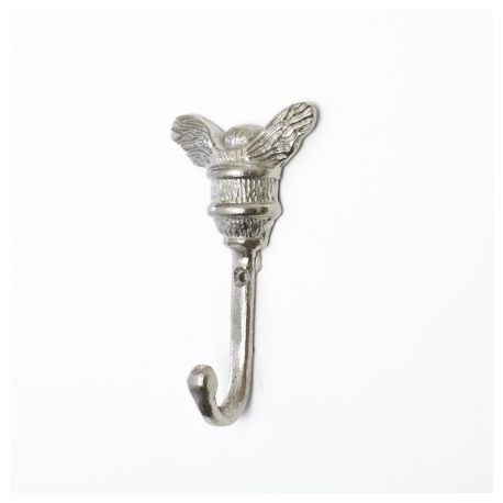 Silver Bumblebee Metal Wall Hook