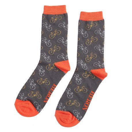 Men's Little Bikes Socks Charcoal/Orange
