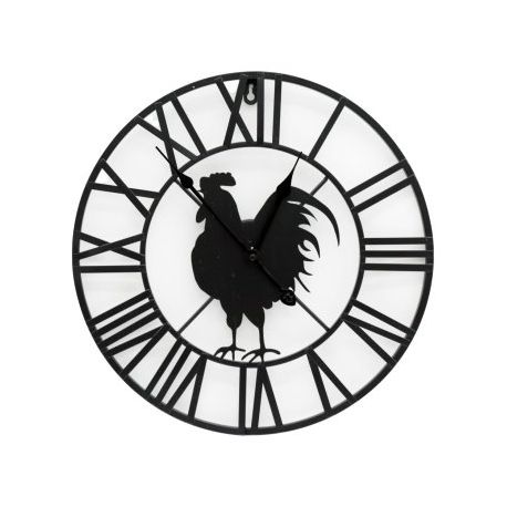 Roman Numeral Clock Chicken Design
