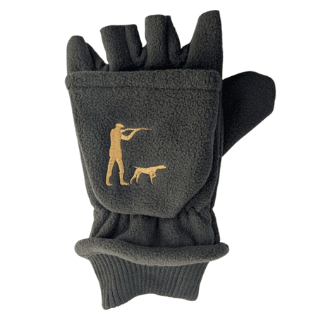 Shooter with Dog Glove Mitts Fleece with Reinforced Palm