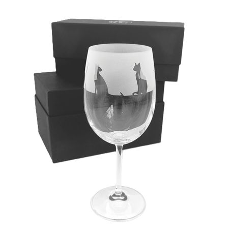 Animo Cat Crystal Wine Glass