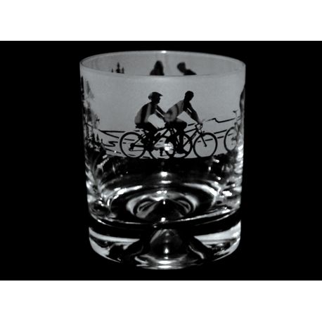 Cycling Whisky Glass Tumbler