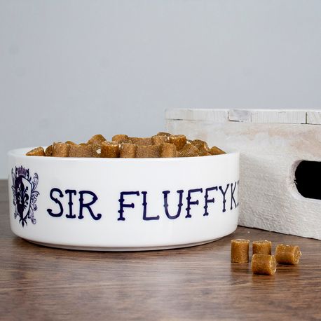 Personalised Name Sir Cat Bowl