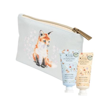 Wrendale 'Meadow' Rabbit and Fox Mini Hand Cream Gift Pouch