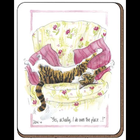 Alison's Animals Yes Actually Cat Coaster