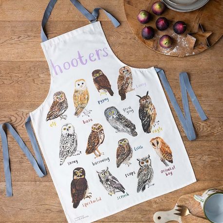 Sarah Edmonds Hooters Bird Cotton Apron