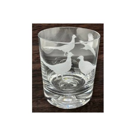 Elegance Pheasant Whisky Tumbler Glass