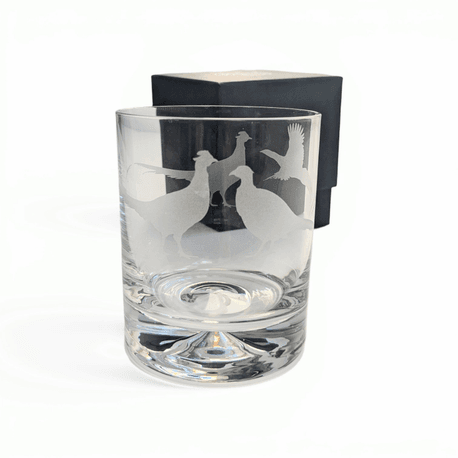 Elegance Pheasant Whisky Tumbler Glass